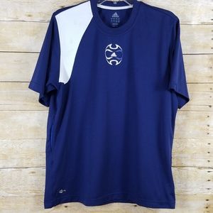 Boy's ADIDAS Climalite Short Sleeve Graphic Tee Lg